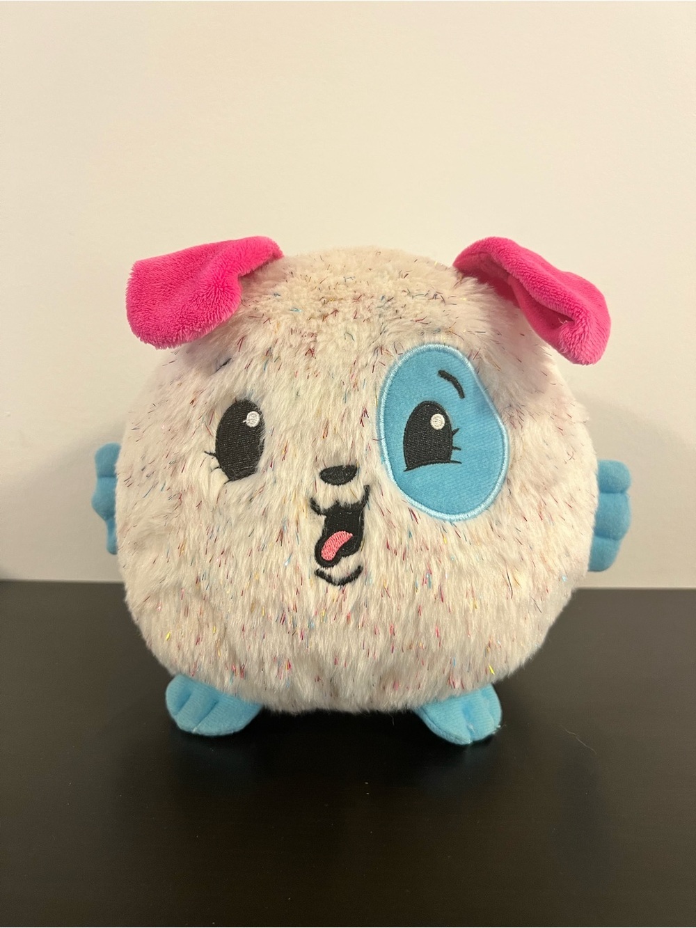 Pikmi Pops Plush Espi the Shiny Dog Stuffed Animal Puppy Doll 7” Round
